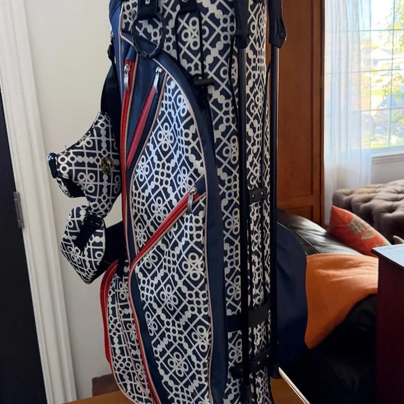 Spartina Navy and White Golf Bag: INCLUDES DRIVER COVER - Picture 5 of 9